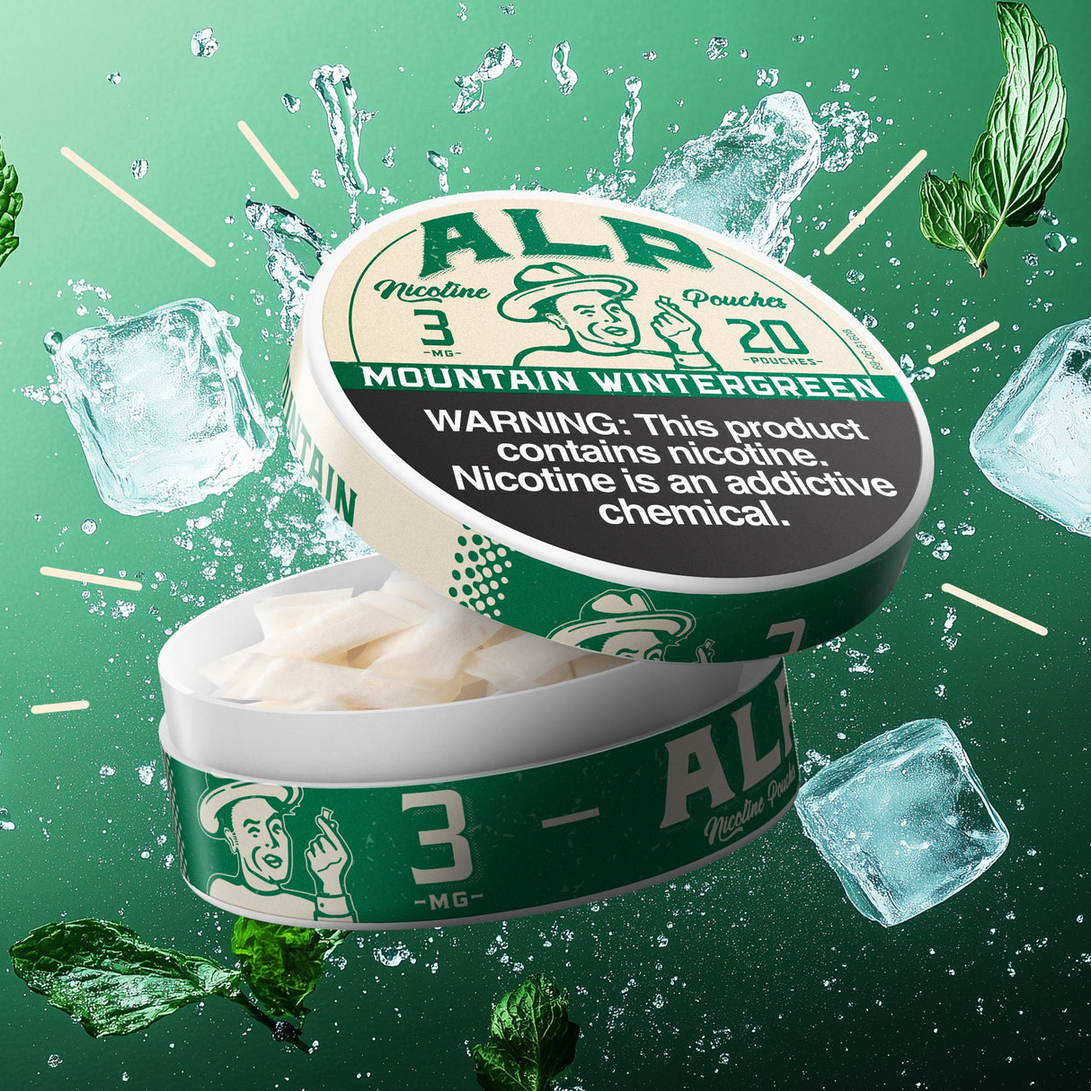 ALP Pouches Mountain Wintergreen 3MG