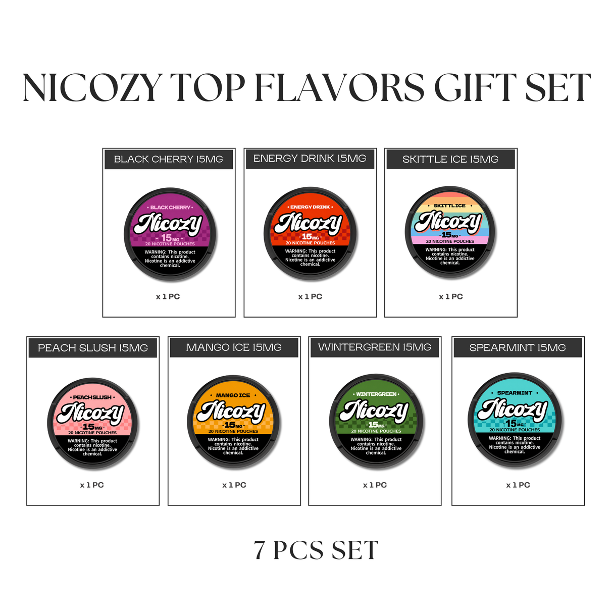 NICOZY Top Flavors Gift Set (7pcs)