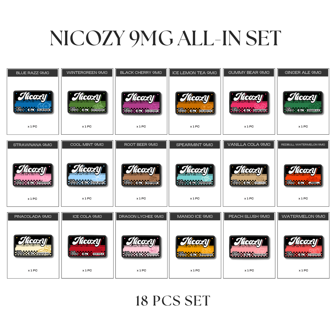 NICOZY Pouches 9MG All-In Set (18pcs)