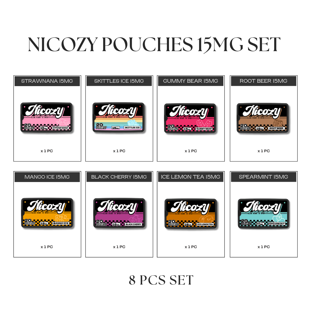 NICOZY Pouches 15MG All-In Set (8pcs)
