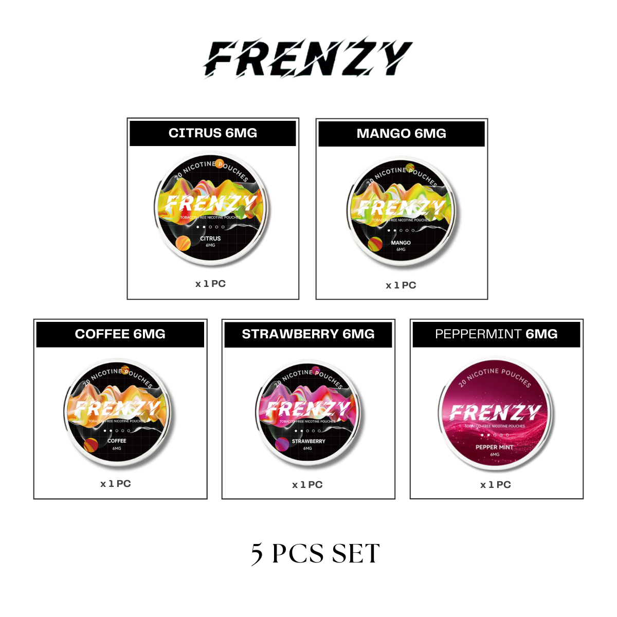 FRENZY Pouches All-In Set (5pcs)