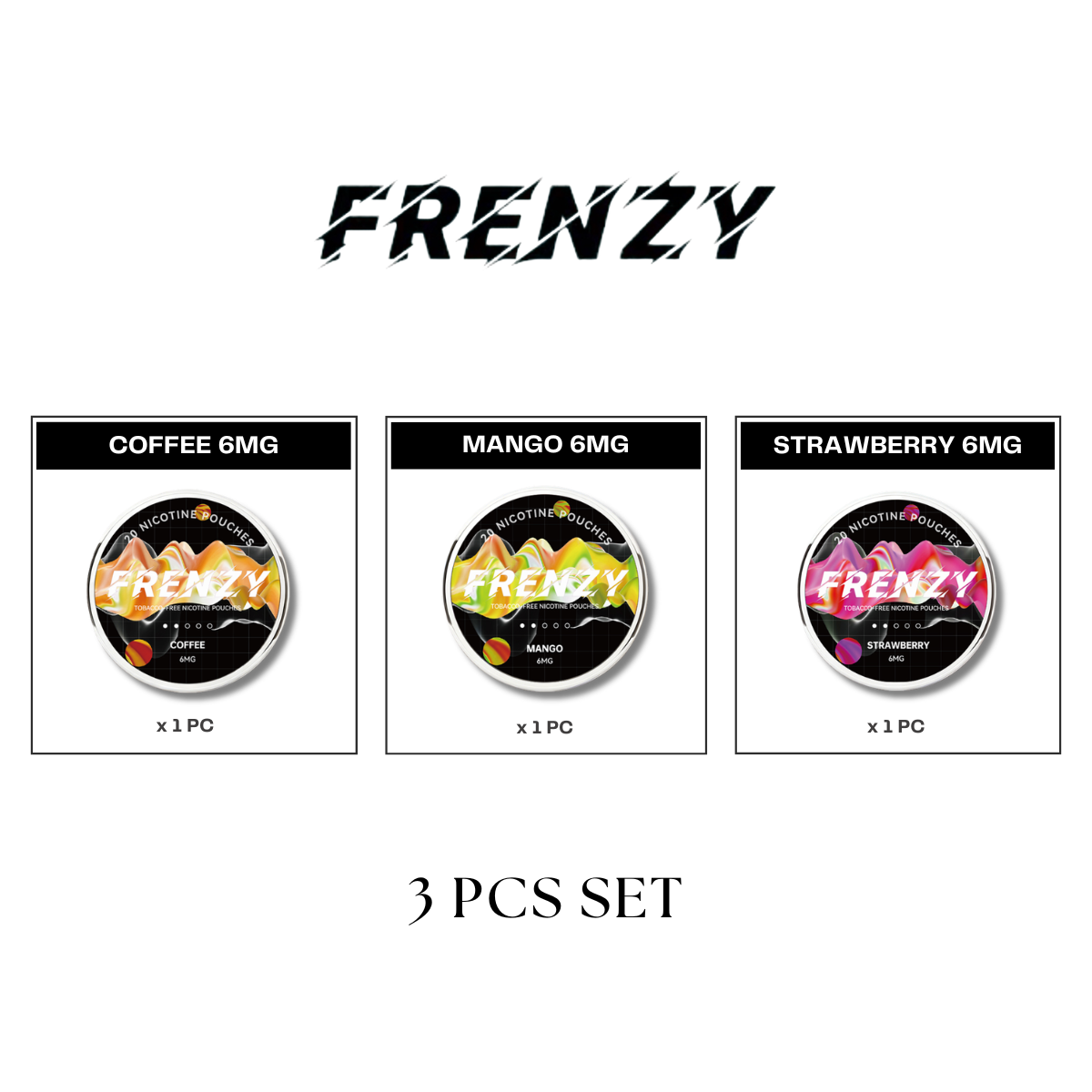 FRENZY Pouches New Flavors Set (3pcs)