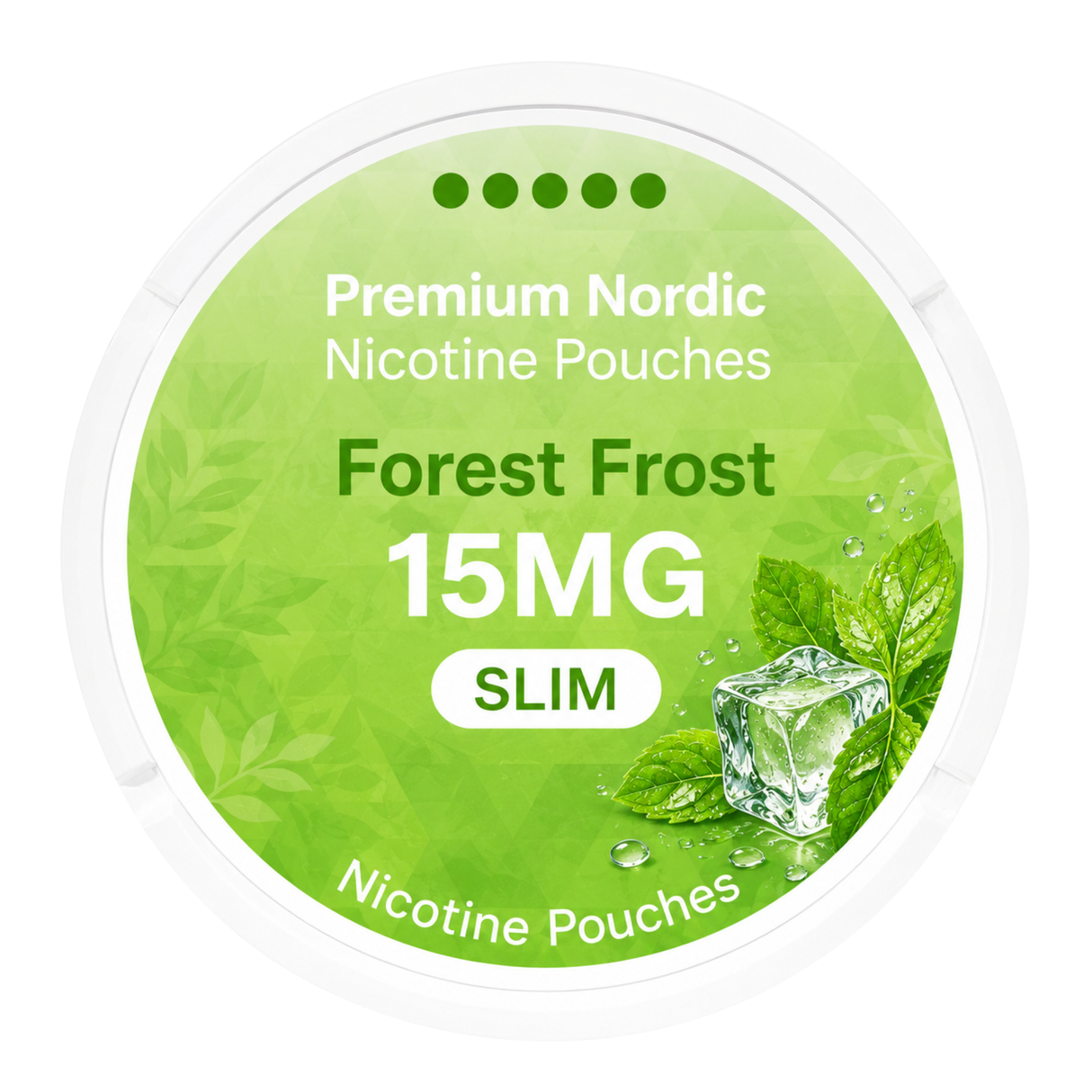 Premium Nordic Nicotine Pouches Forest Frost X-Strong Slim 15MG
