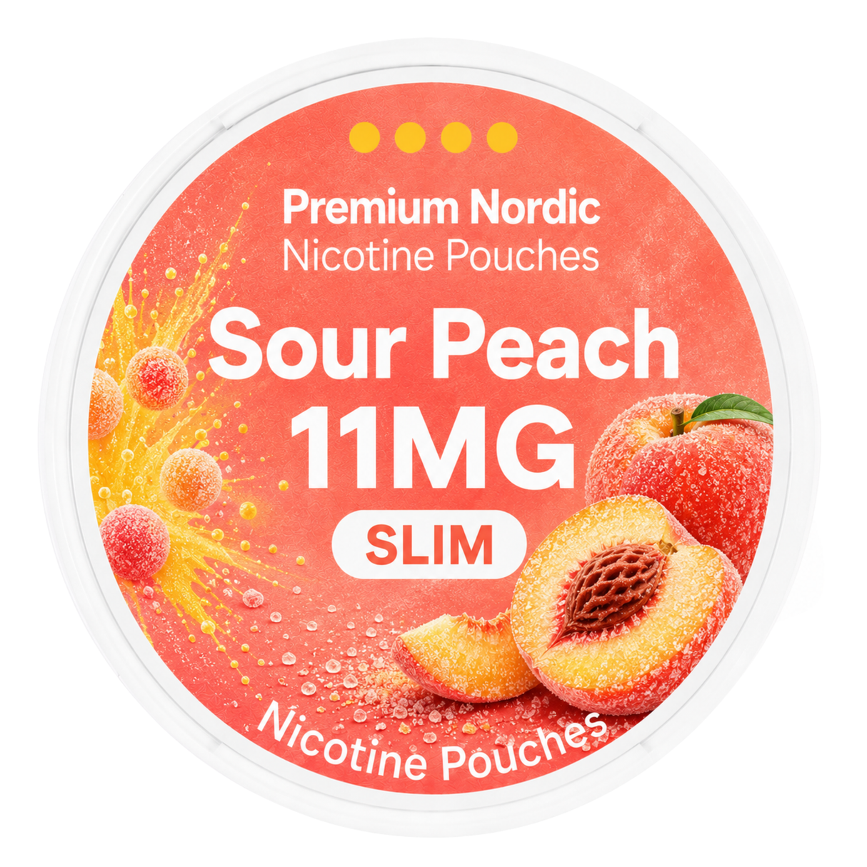 Premium Nordic Pouches Sour Peach 11MG
