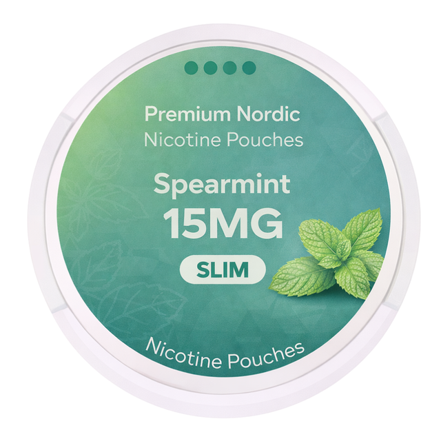 Premium Nordic Nicotine Pouches Spearmint Slim 15MG
