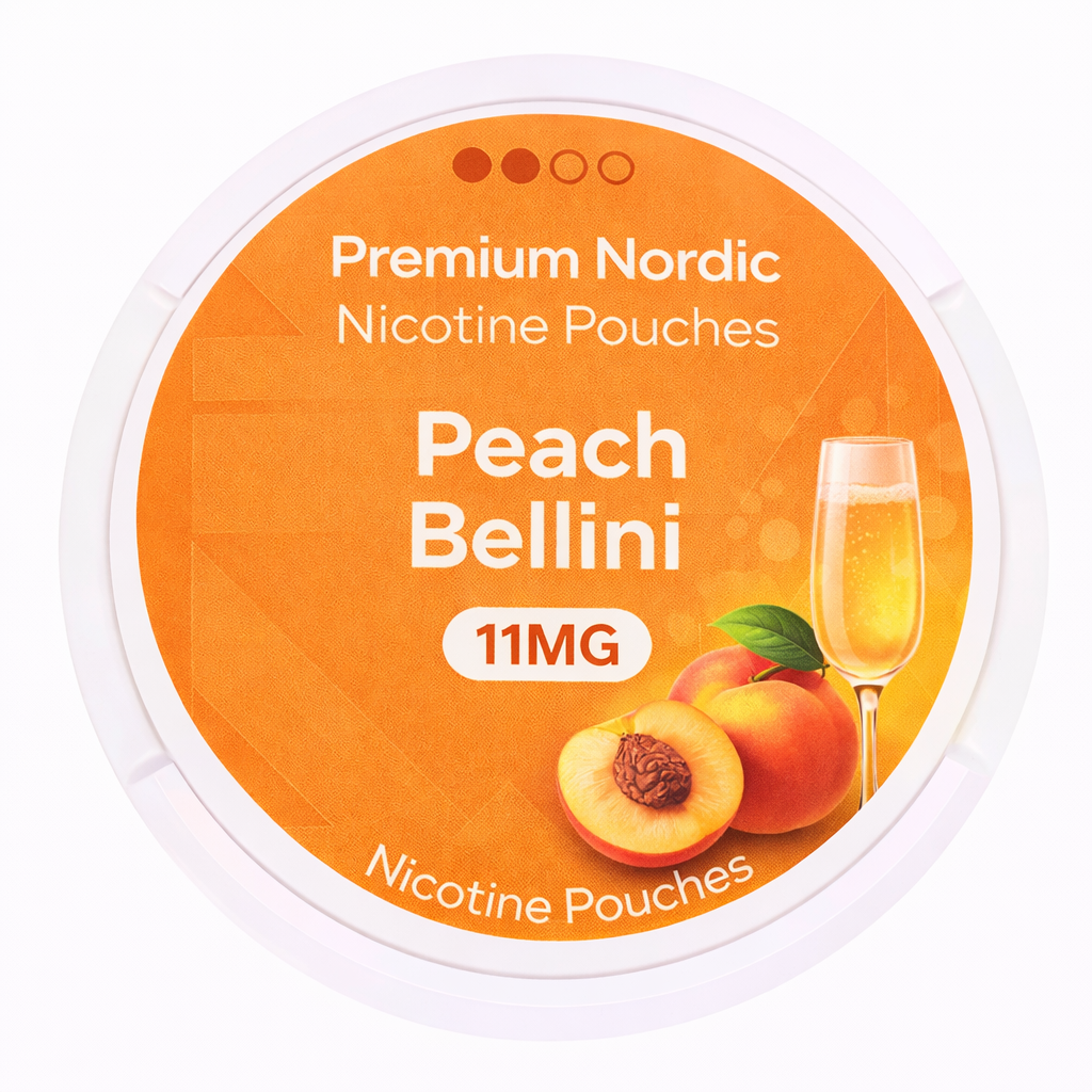 Premium Nordic Pouches Peach Bellini Slim 9MG