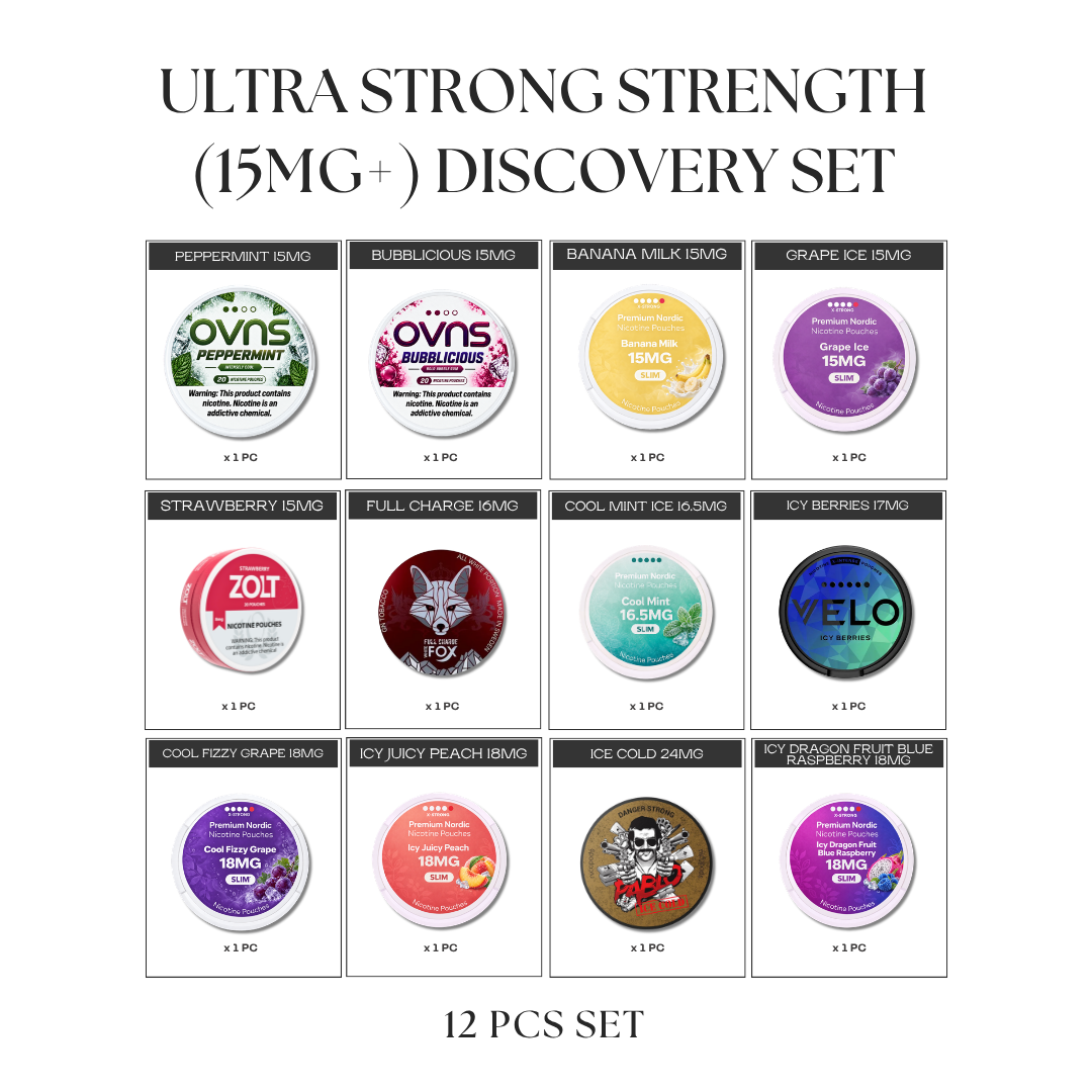 Ultra Strong (15MG+) Discovery Set (12pcs)