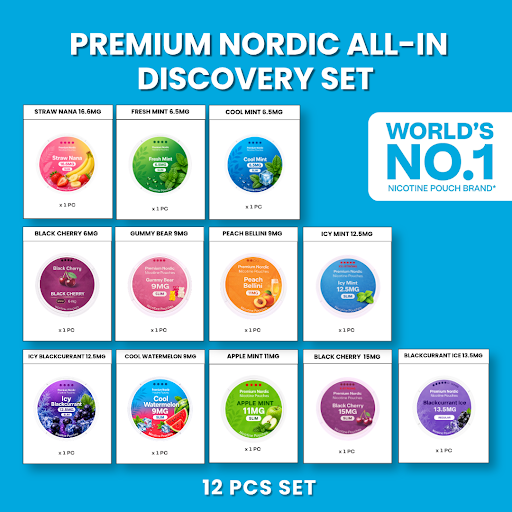Premium Nordic Pouches All-In Discovery Set (12pcs)