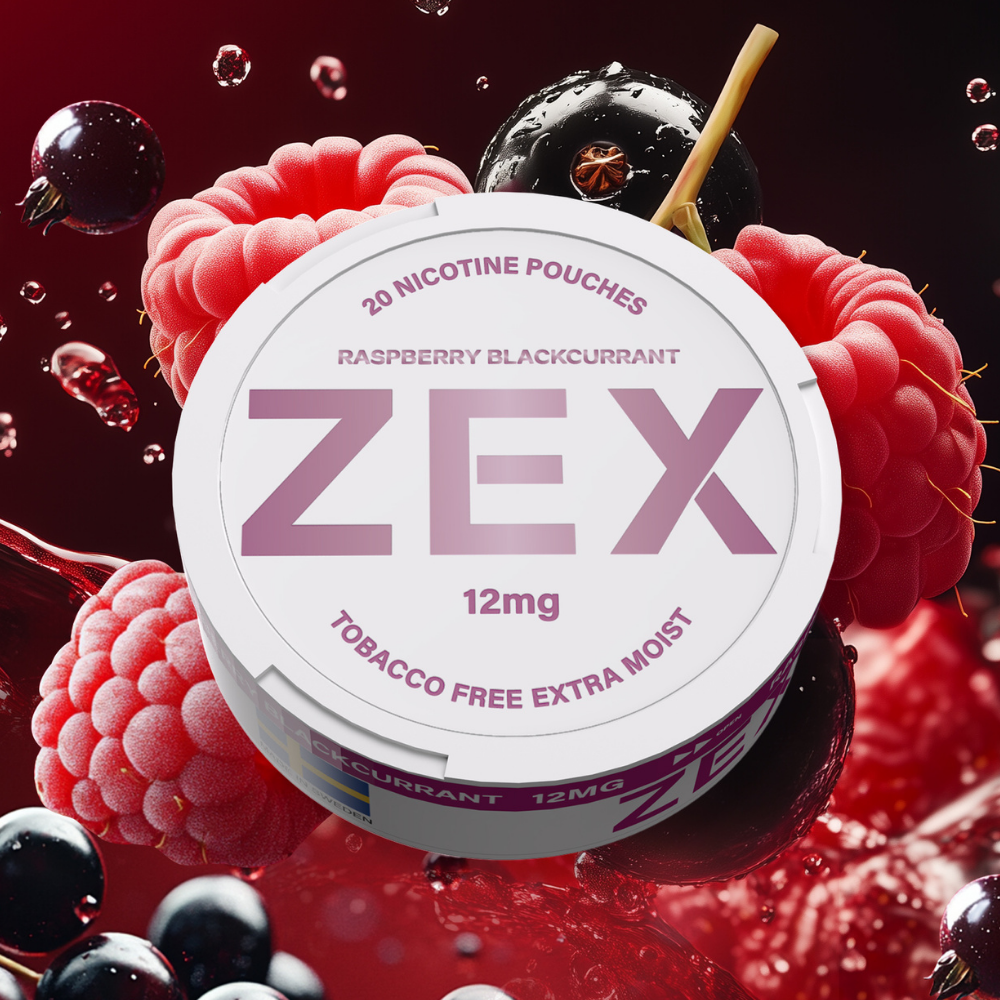 ZEX Pouches Raspberry Blackcurrant 12MG
