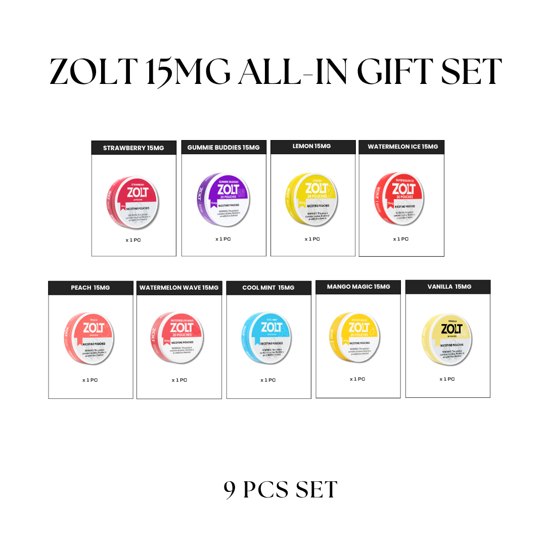 ZOLT Pouches 15MG All-In Set (9pcs)