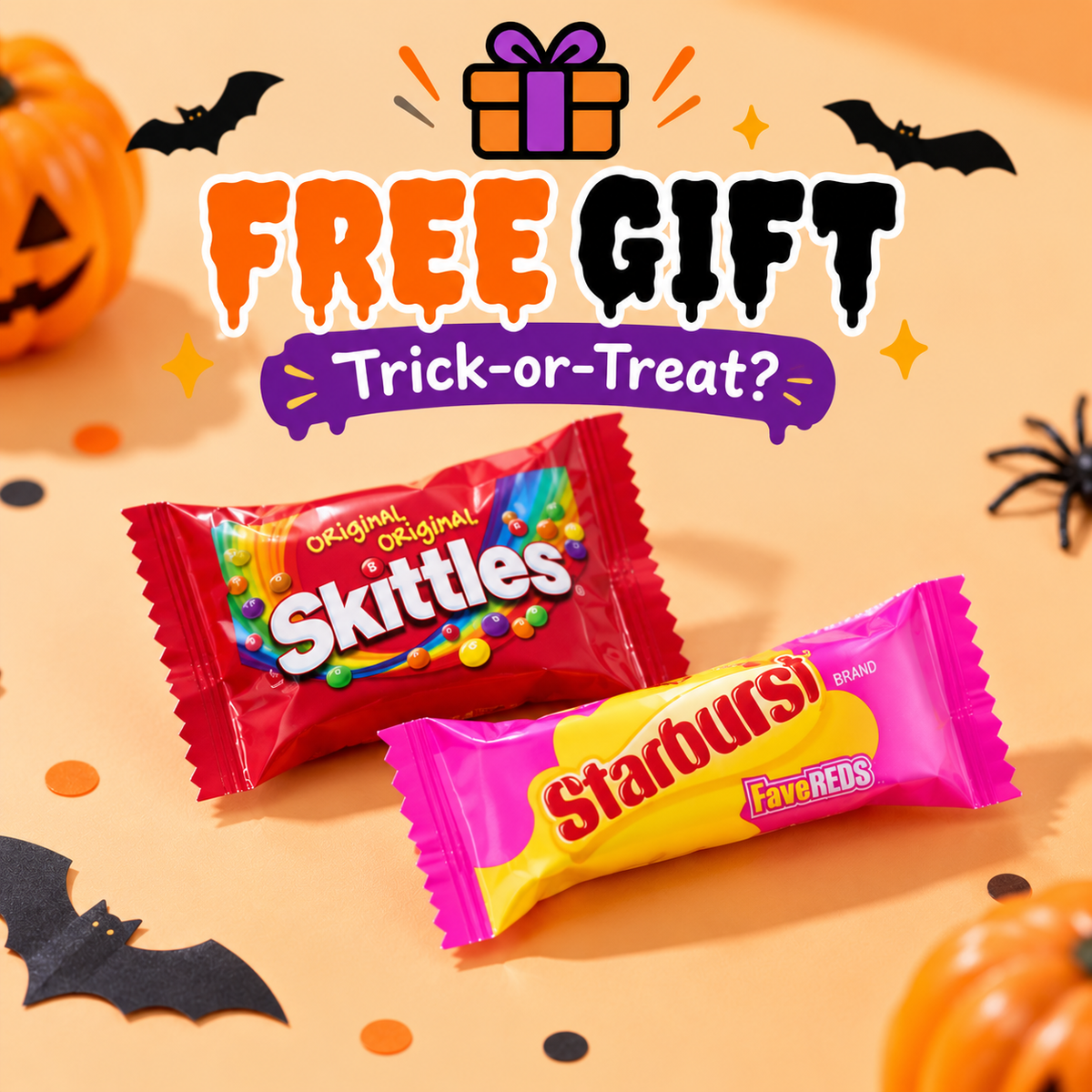 Free Halloween Gift - Trick or Treat Candy