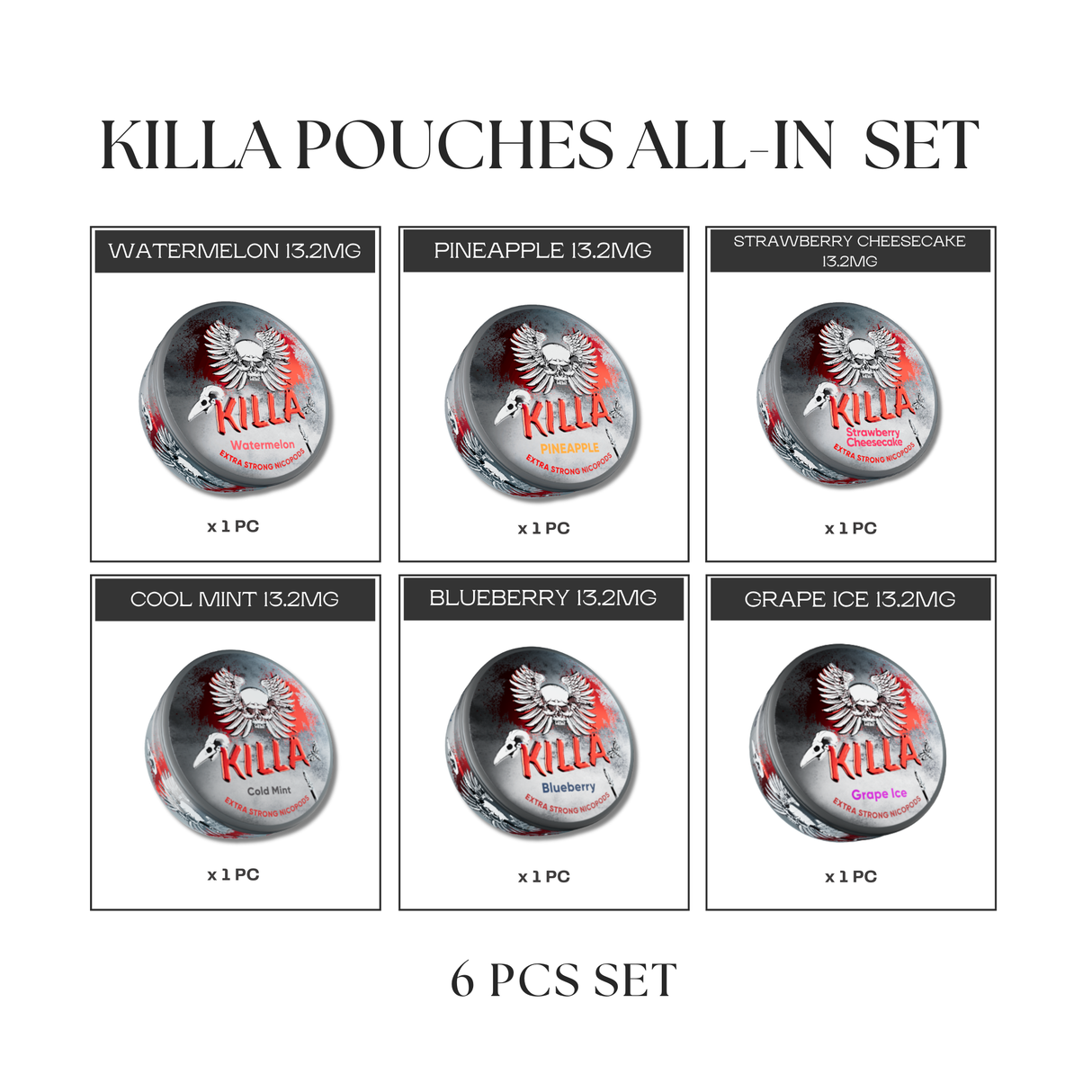KILLA Pouches All-in Set (6pcs)