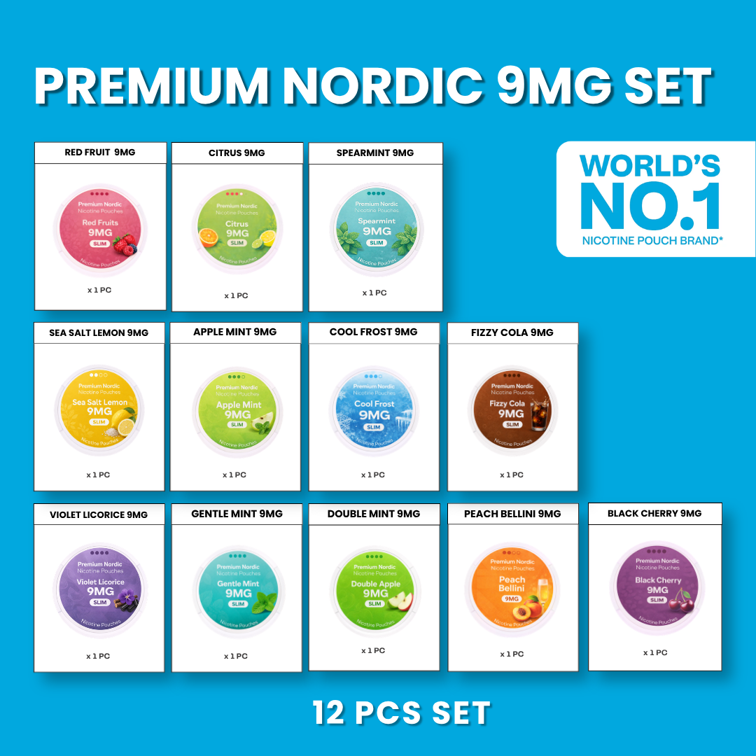 Kit complet Premium Nordic 9 mg (12 pièces)