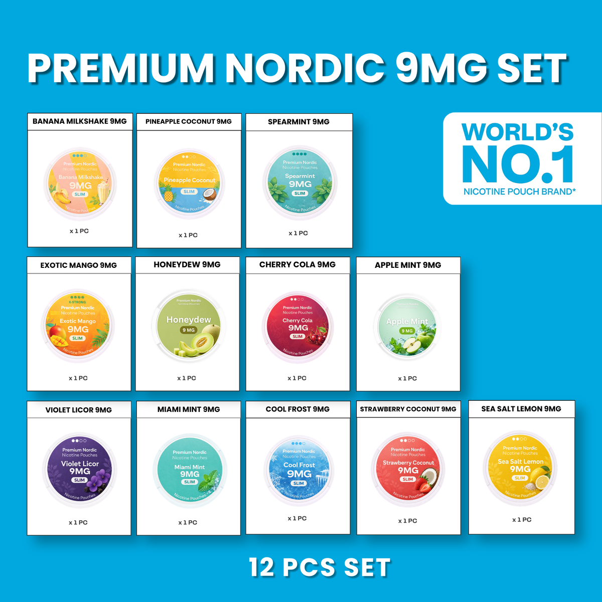 Premium Nordic 9MG All-In Set (12pcs)