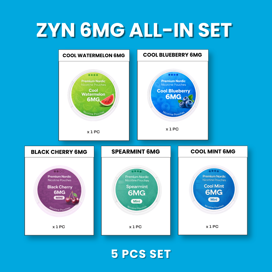 Premium Nordic Pouches 6MG All-In Set (5pcs)