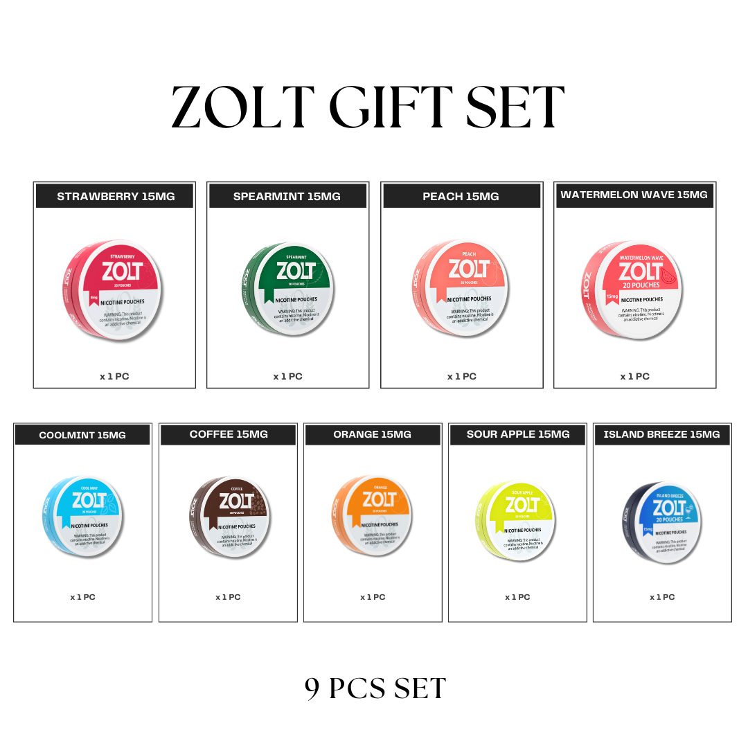 ZOLT Pouches 15MG Set (9pcs)