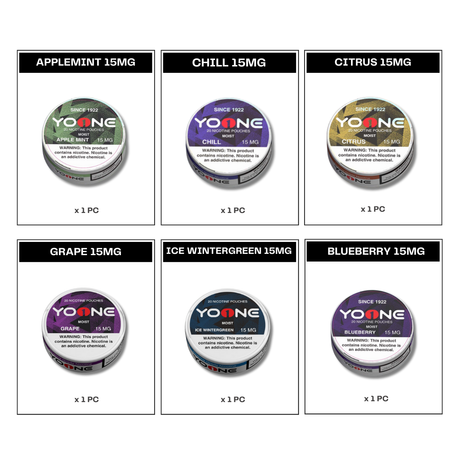 YOONE Pouches 15MG Set (6pcs)