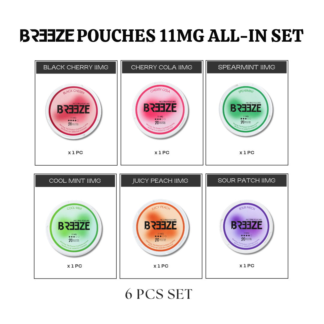 Breeze Pouches 11MG All-In Set (6pcs)