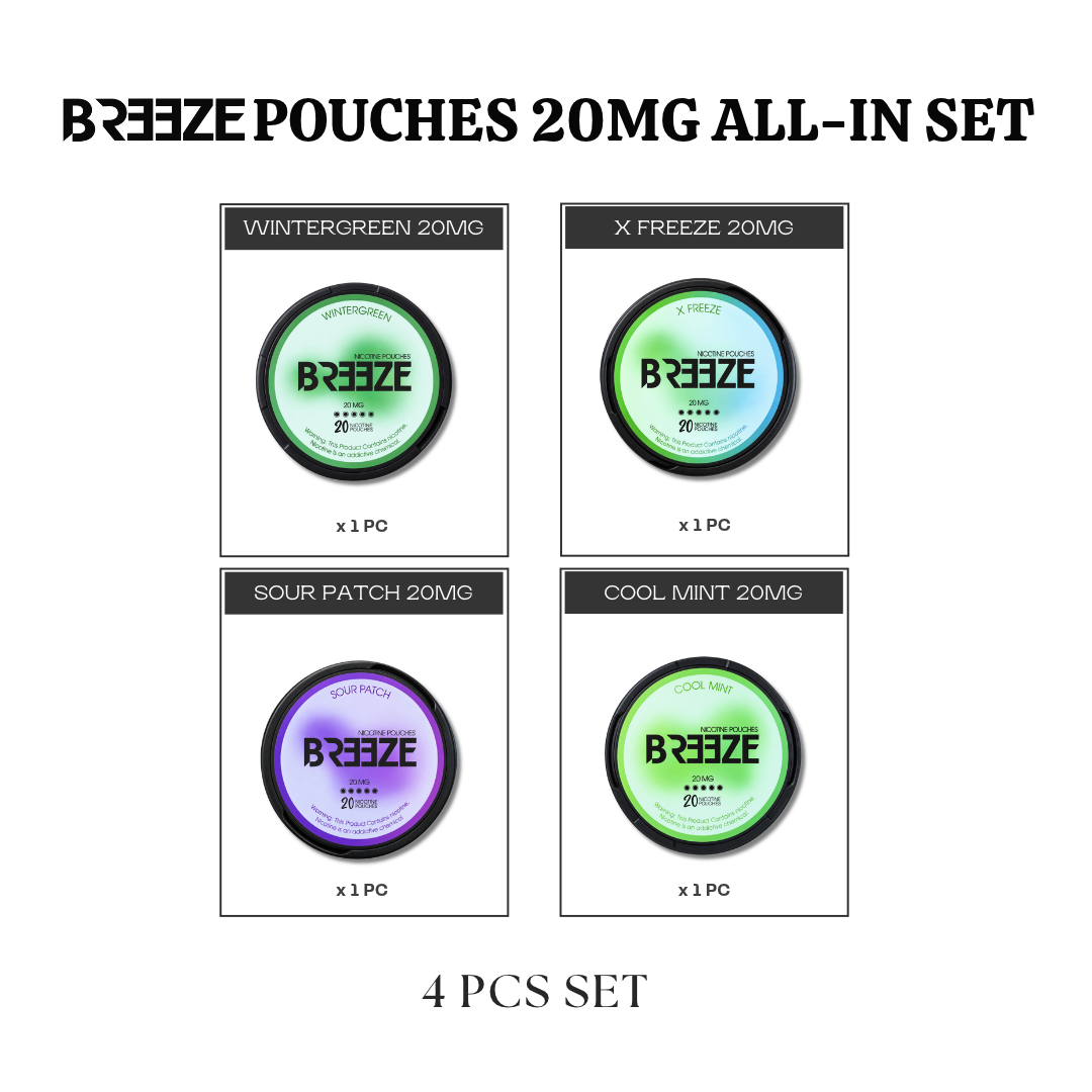 Breeze Pouches 20MG All-In Set (4pcs)
