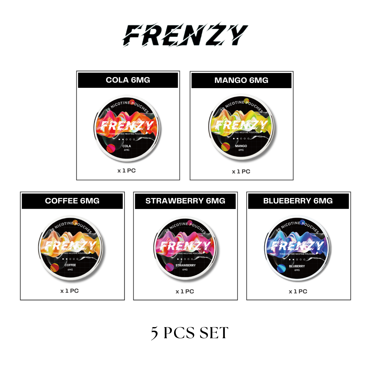 FRENZY Pouches All-In Set (5pcs)