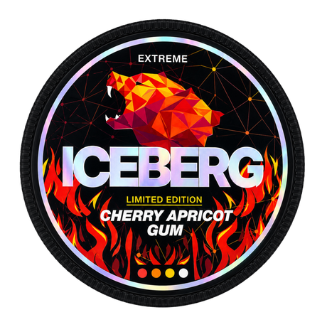 ICEBERG Pouches Cherry Apricot Gum 30MG