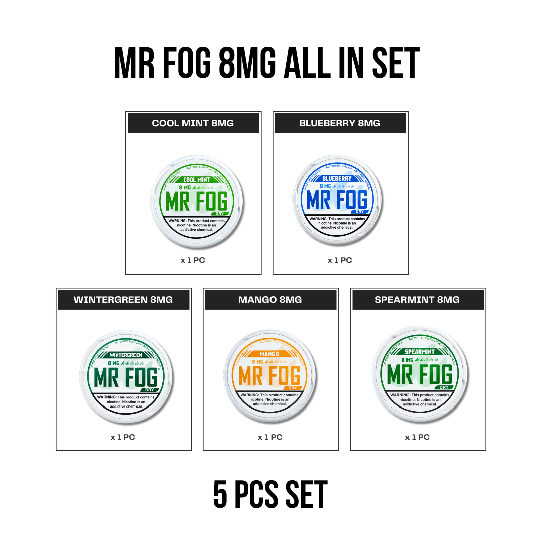MR FOG Pouches 8MG All-In Set (5pcs)