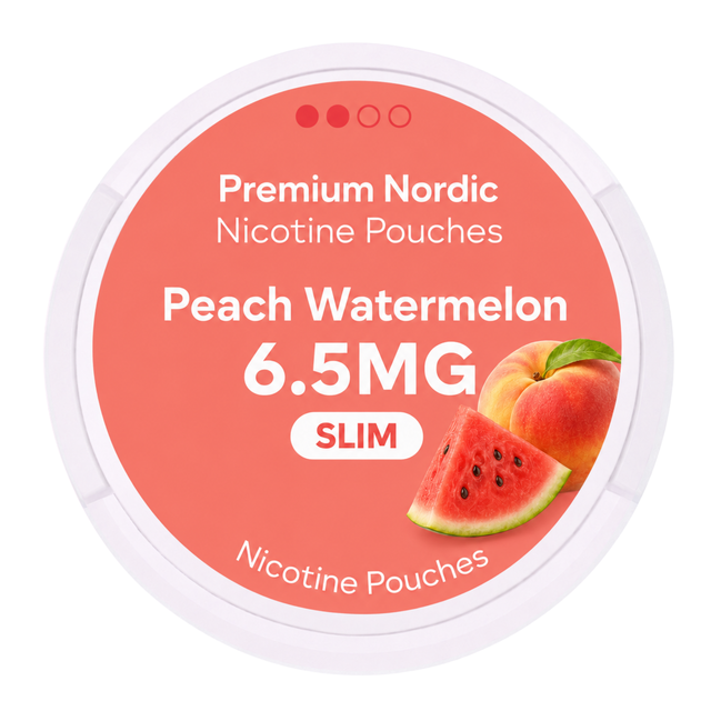 Premium Nordic Pouches Peach Watermelon 6.5MG