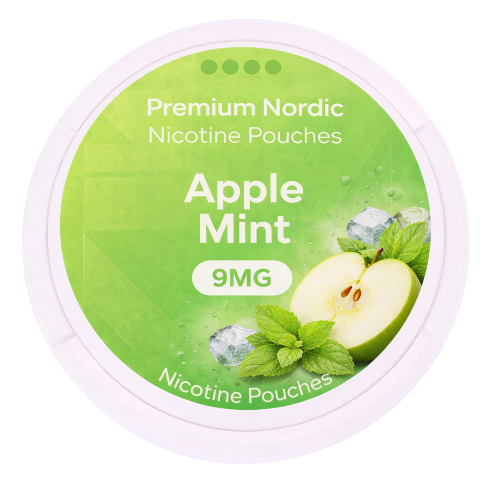 Premium Nordic Nicotine Pouches Apple Mint Slim 9MG