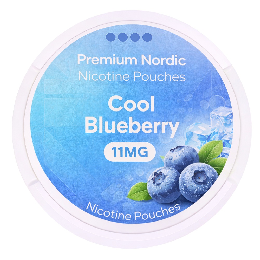 Premium Nordic Nicotine Pouches Cool Blueberry Strong 11MG