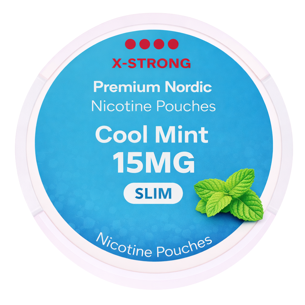 Premium Nordic Nicotine Pouches Cool mint X-Strong Slim 15MG