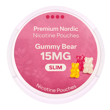 Premium Nordic Nicotine Pouches Gummy Bear Slim 15MG
