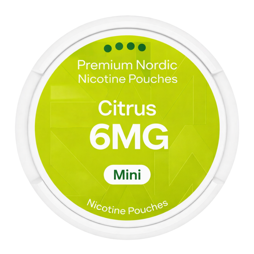 Premium Nordic Nicotine Pouches Citrus Mini 6MG