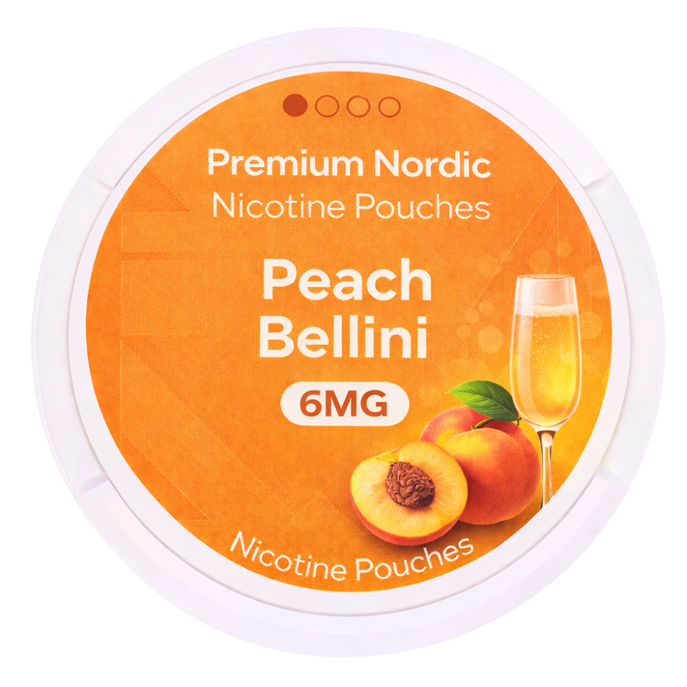 Premium Nordic Pouches Peach Bellini Slim 6MG