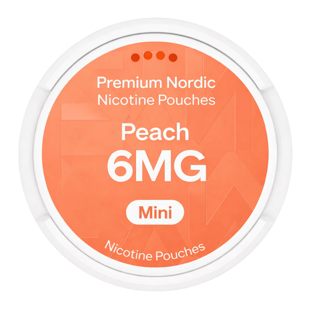 Premium Nordic Nicotine Pouches Peach Mini 6MG
