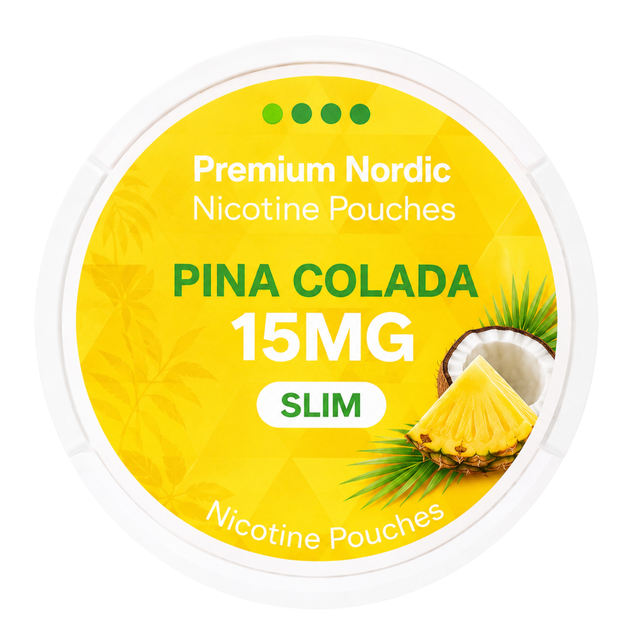 Premium Nordic Nicotine Pouches Pina Colada X-Strong Slim 15MG