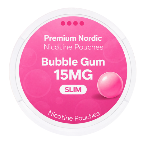 Premium Nordic Pouches Bubble Gum 15MG