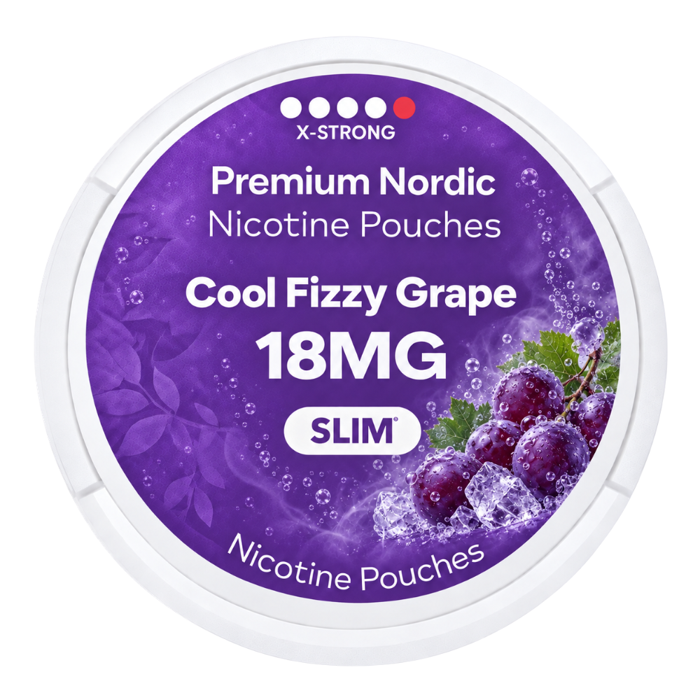 Premium Nordic Pouches Cool Fizzy Grape 18MG