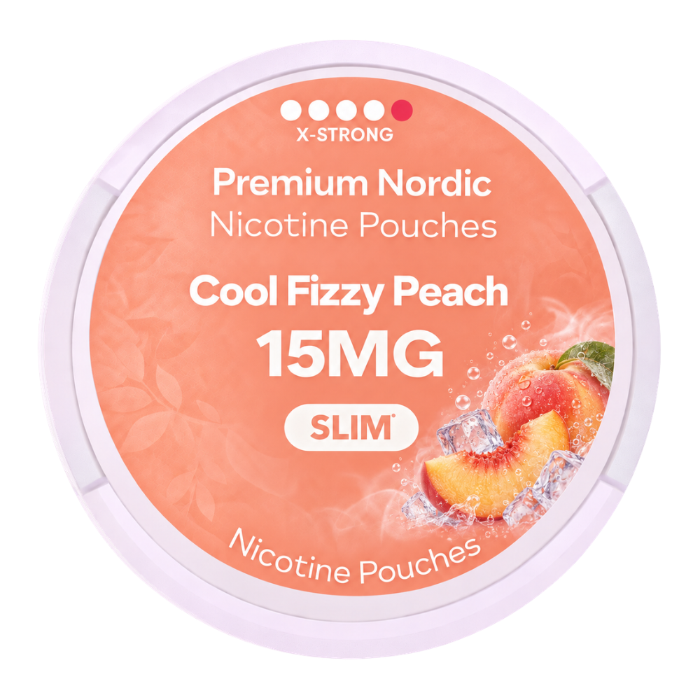 Premium Nordic Pouches Cool Fizzy Peach 15MG