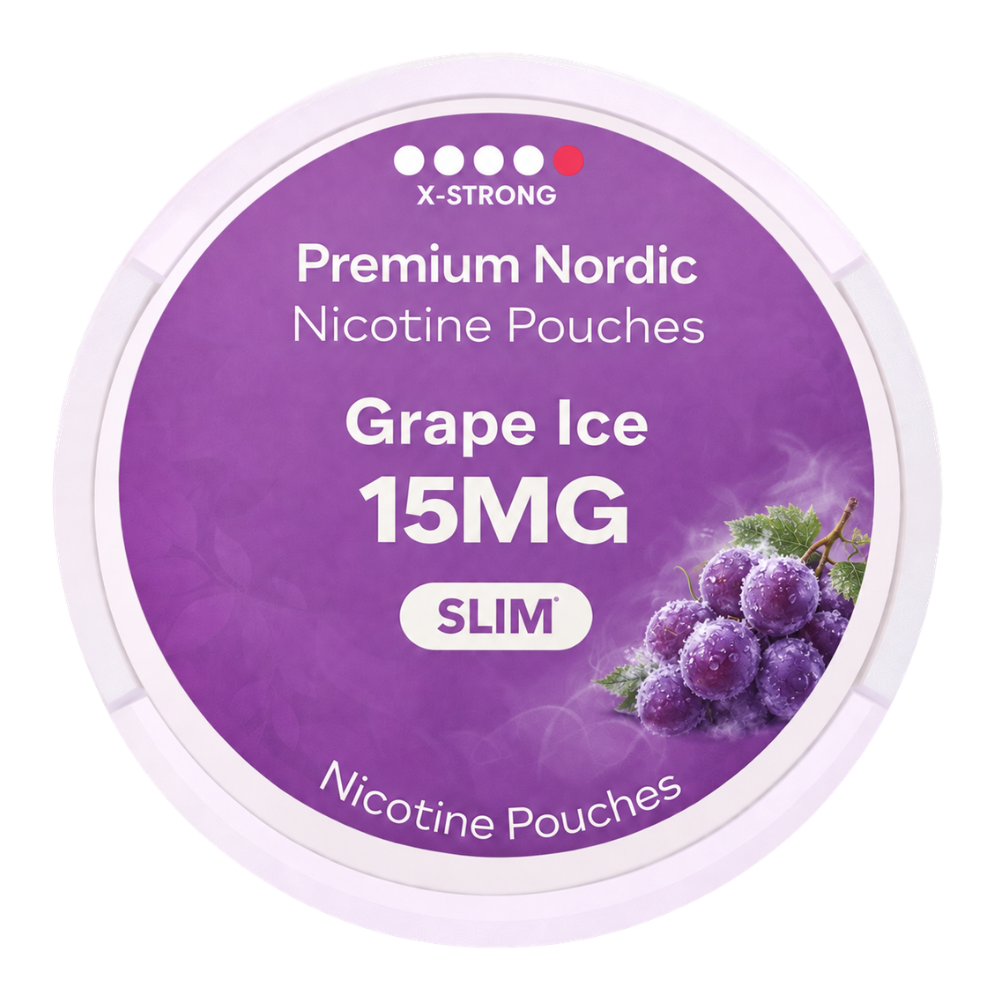 Premium Nordic Pouches Grape Ice 15MG
