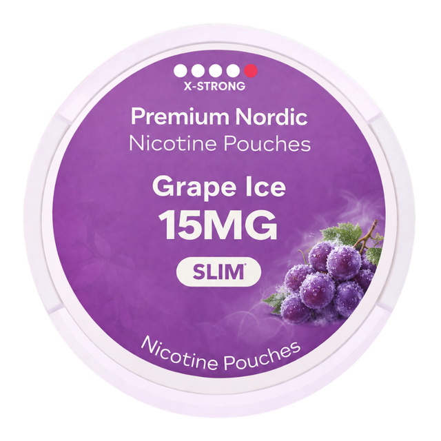 Premium Nordic Pouches Grape Ice 15MG