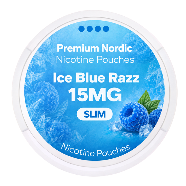 Premium Nordic Pouches Ice Blue Razz 15MG
