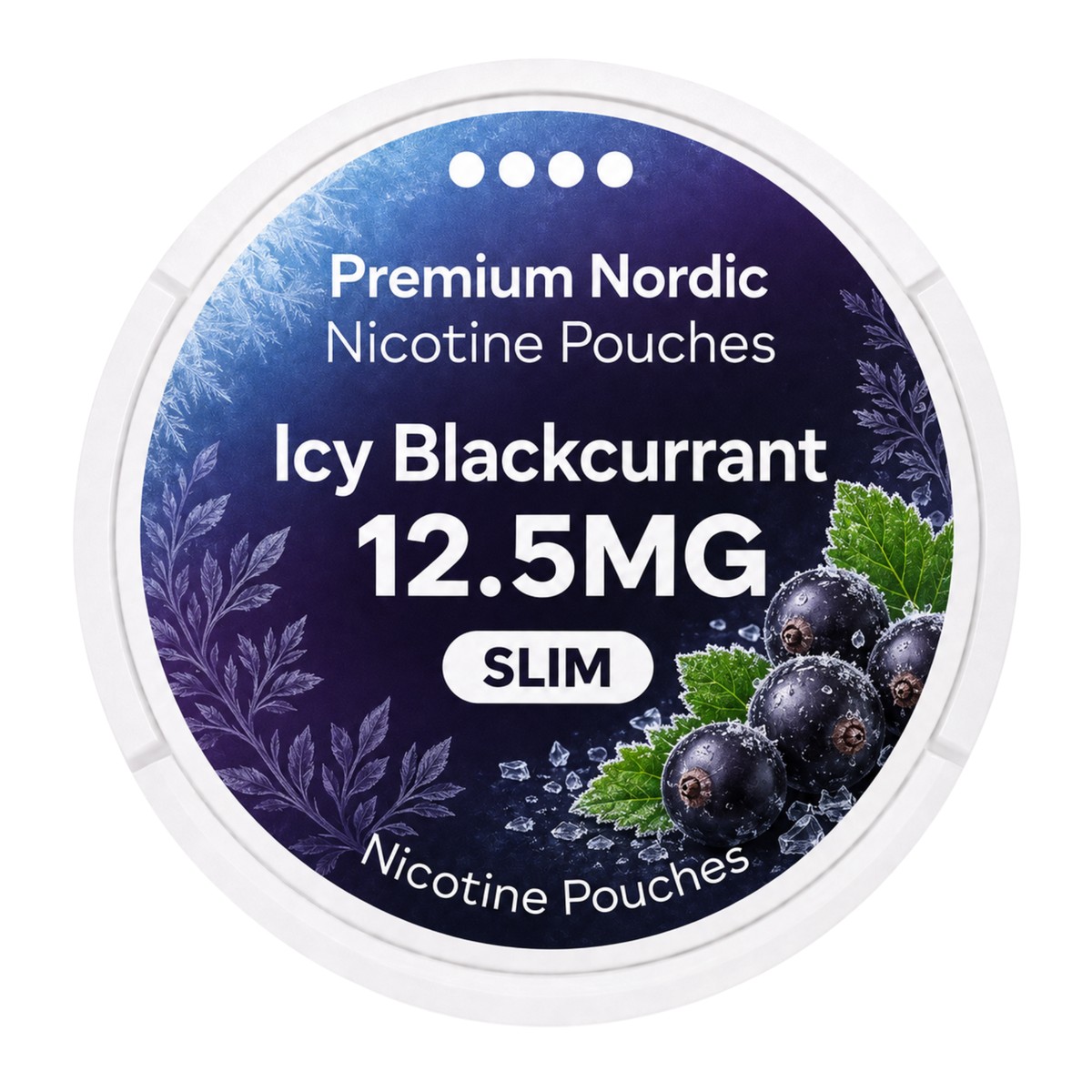 Premium Nordic Pouches Icy Blackcurrant 12.5MG