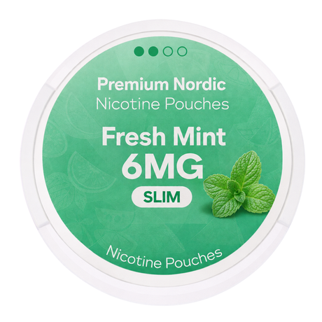 Premium Nordic Pouches Medium Fresh Mint 6MG
