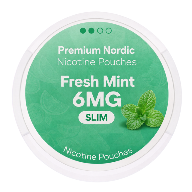 Premium Nordic Pouches Medium Fresh Mint 6MG