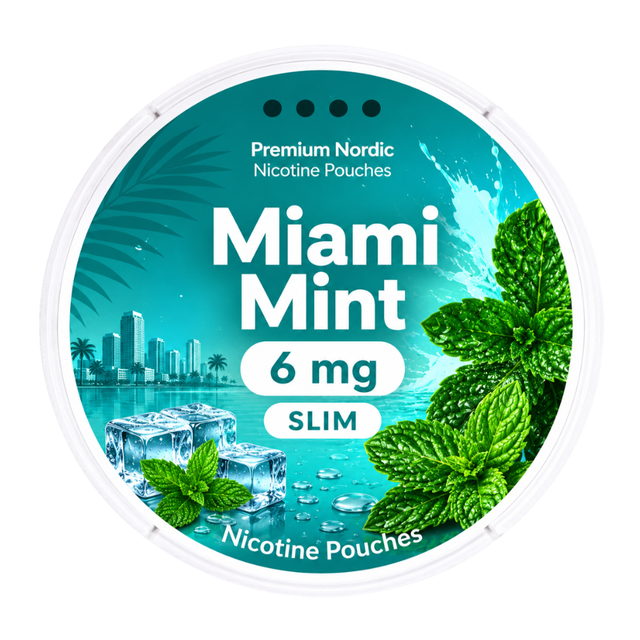 Premium Nordic Pouches Miami Mint 6MG