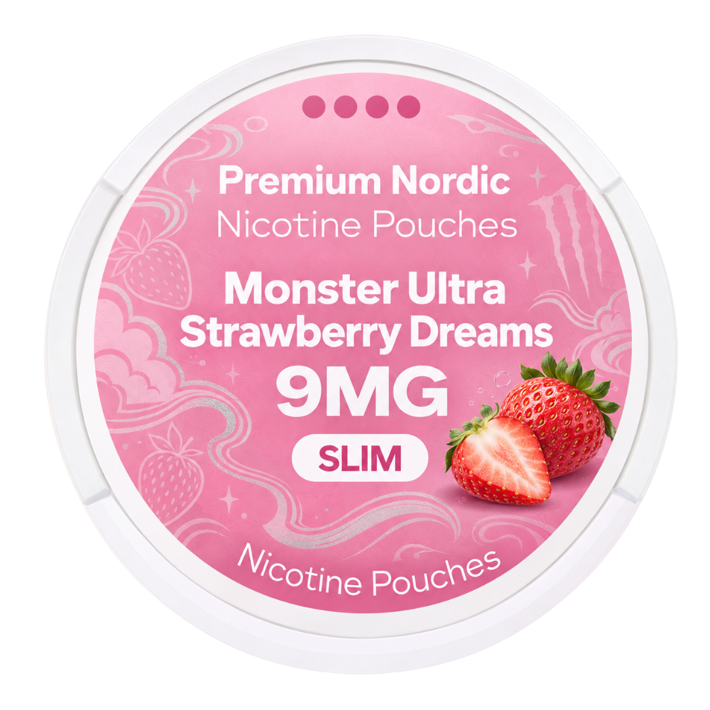 Premium Nordic Pouches Monster Ultra Strawberry Dreams 9MG