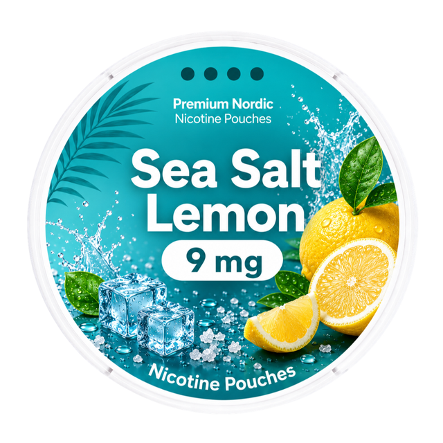 Premium Nordic Pouches Sea Salt Lemon 9MG