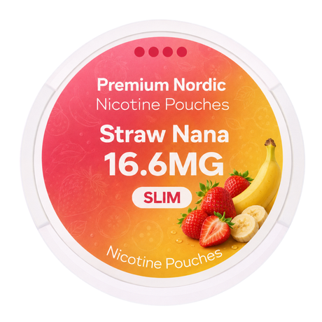 Premium Nordic Pouches Straw Nana 16.6MG