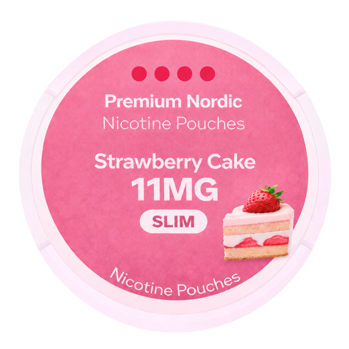 Premium Nordic Pouches Strawberry Cake Slim 11MG