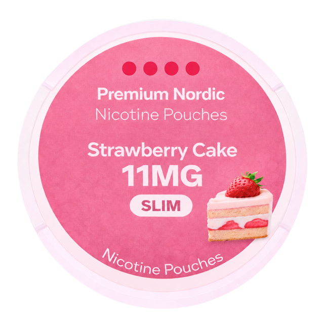 Premium Nordic Pouches Strawberry Cake Slim 11MG